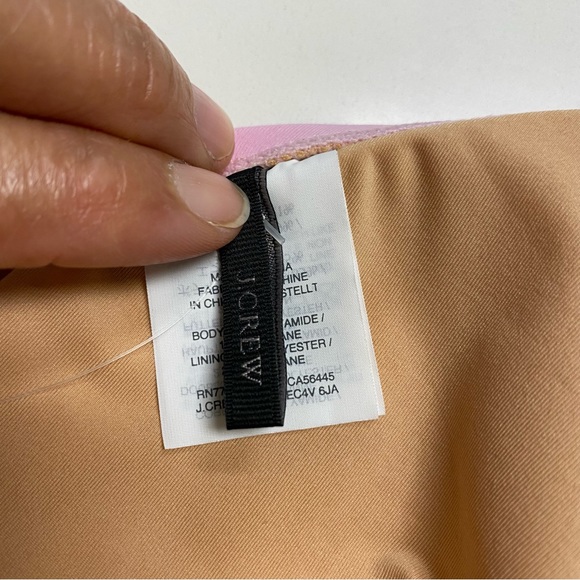 NWT J. Crew French Bikini Top, Pink - Picture 9 of 15